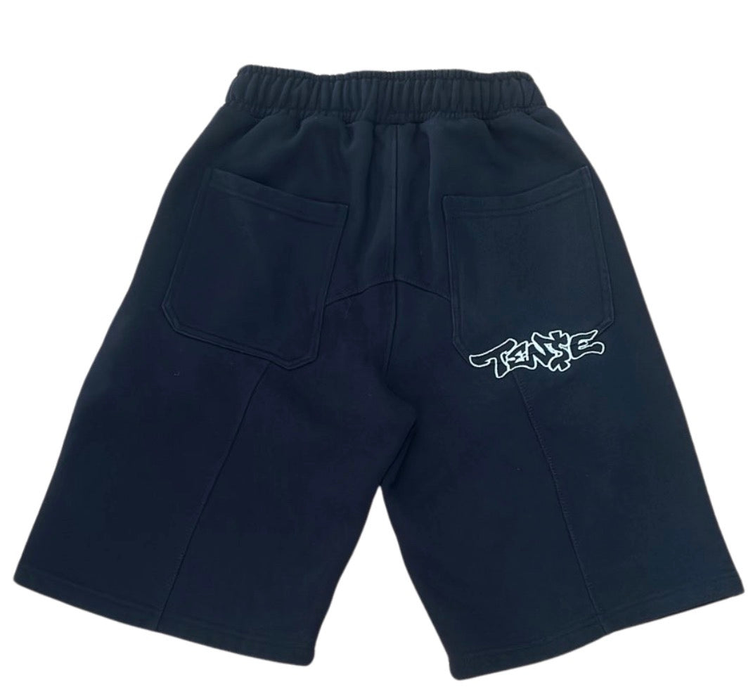 Tense Black Jogger Shorts