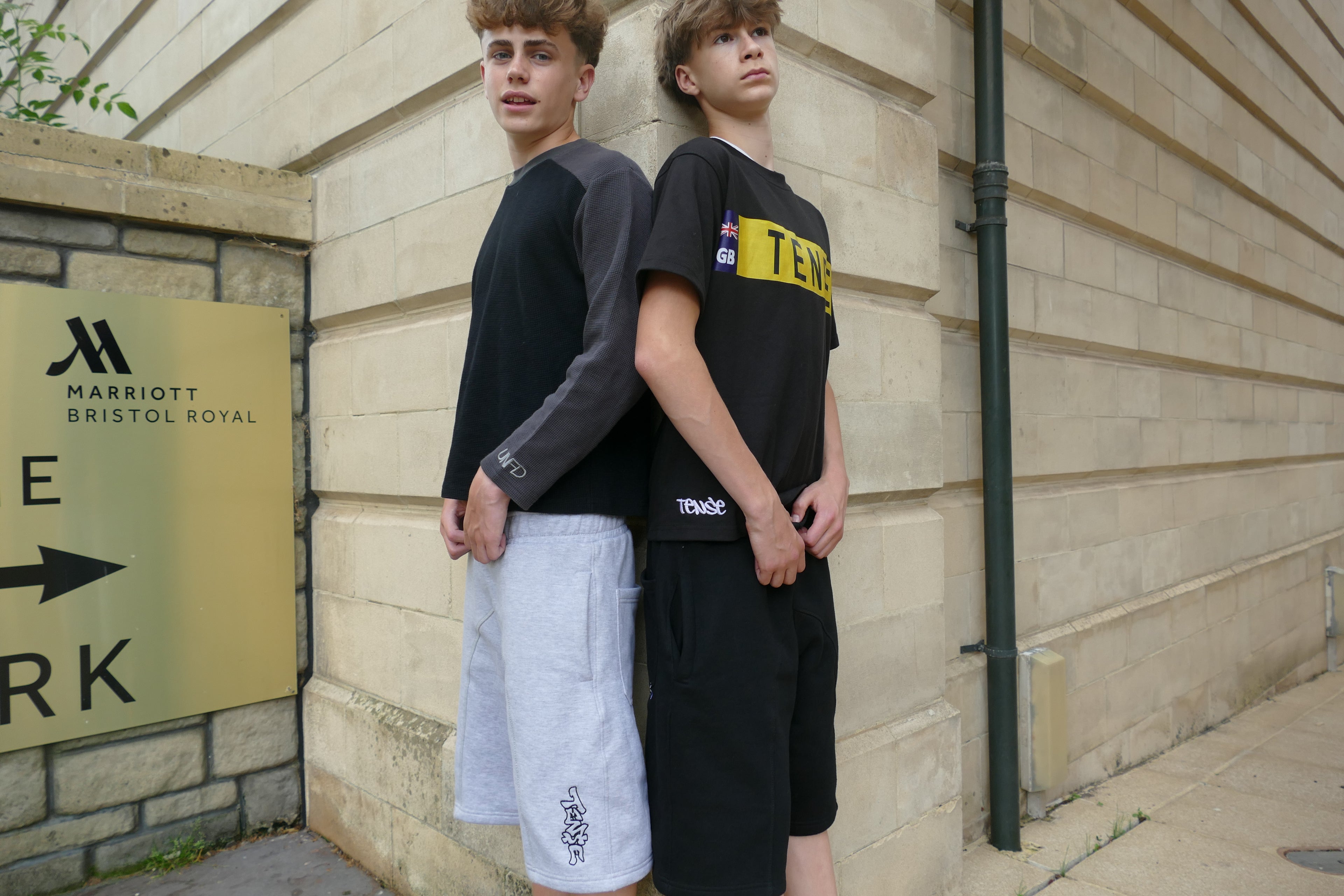 Tense Grey Jogger Shorts