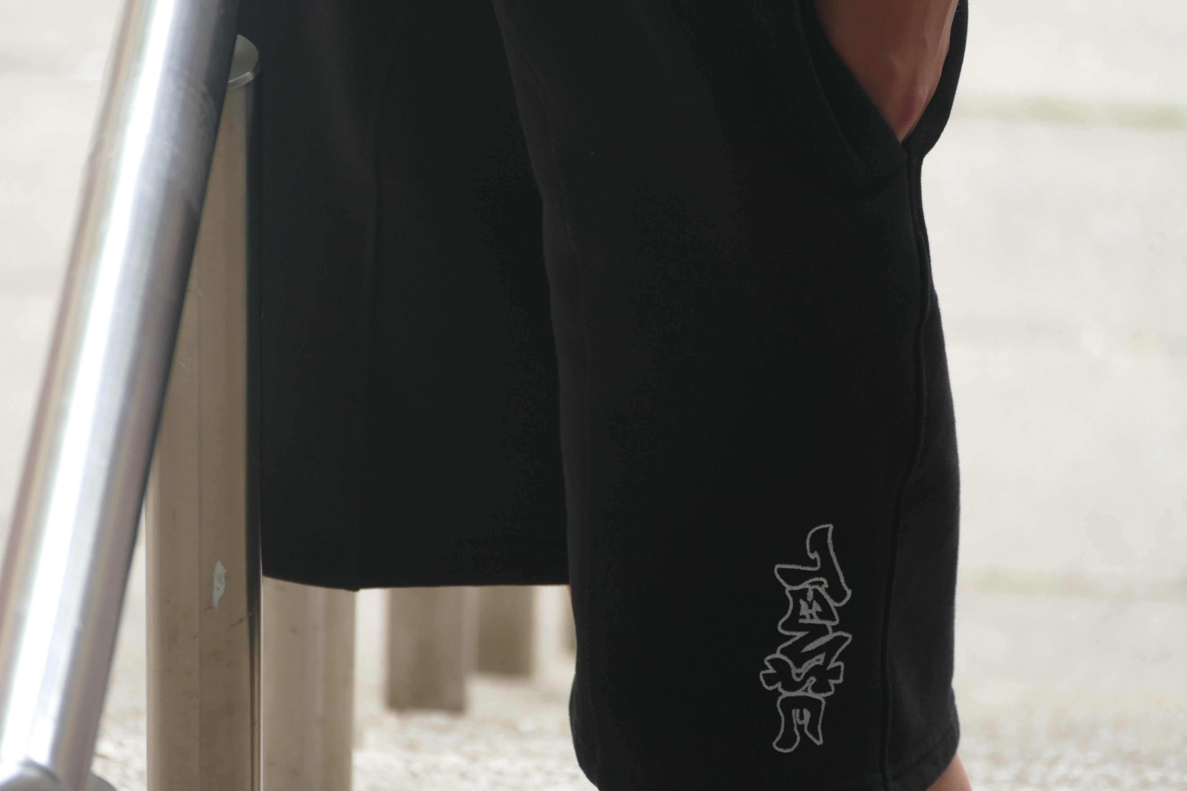 Tense Black Jogger Shorts